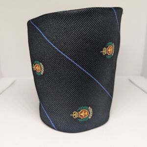 100% silk handmade polo by Ralph Lauren blue label necktie